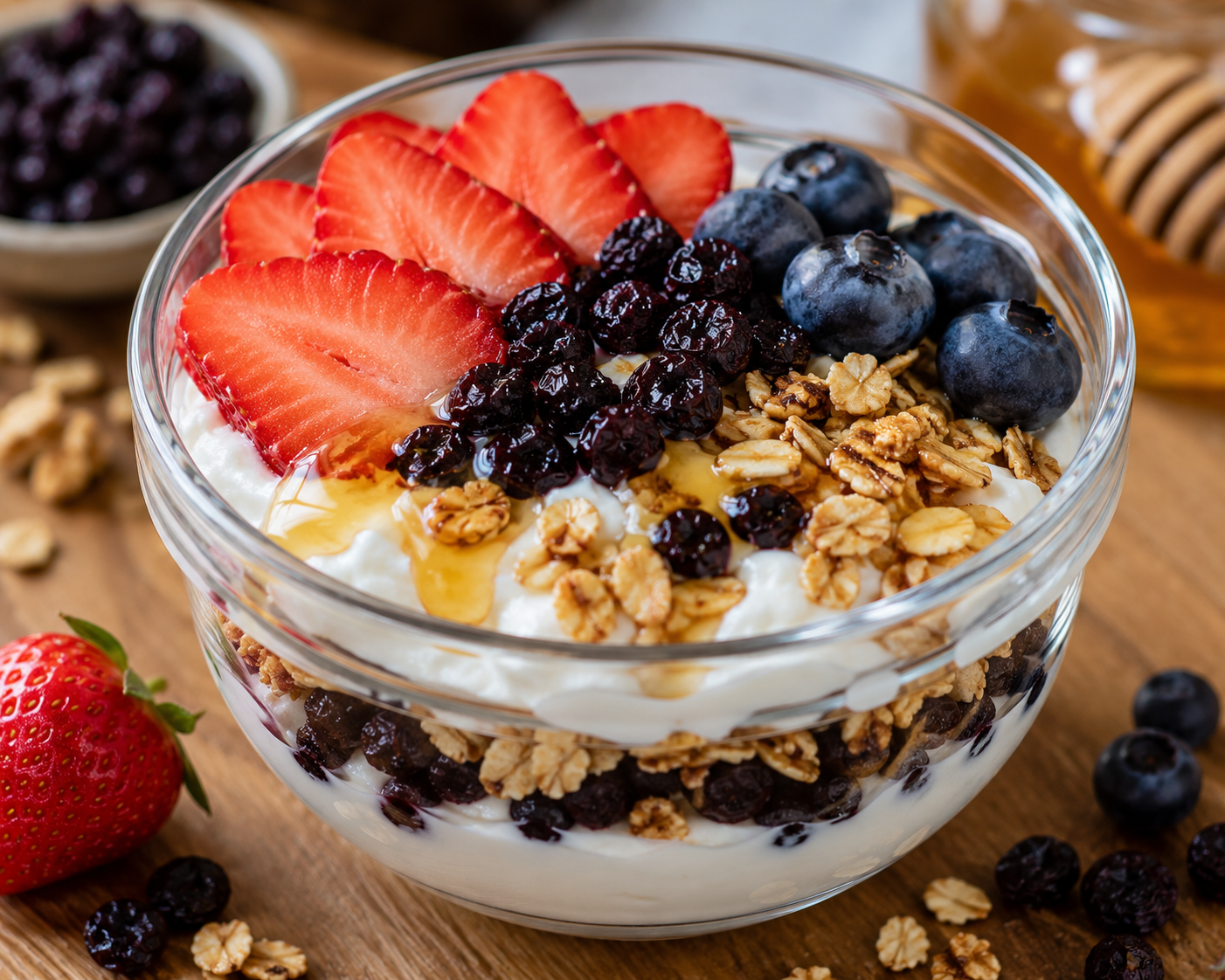 Aronia Berry Yogurt Parfait