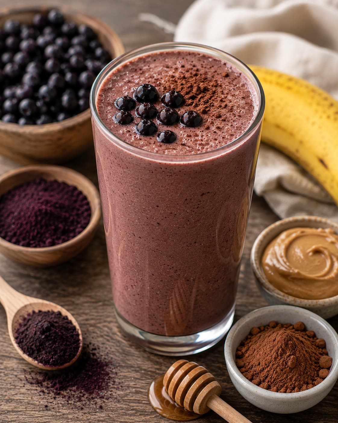 Chocolate-Aronia Superfood Shake